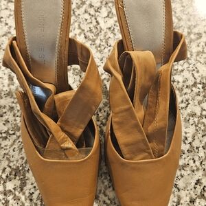 Nine West Women's Strap Shoes Mustard Color Size 7.5